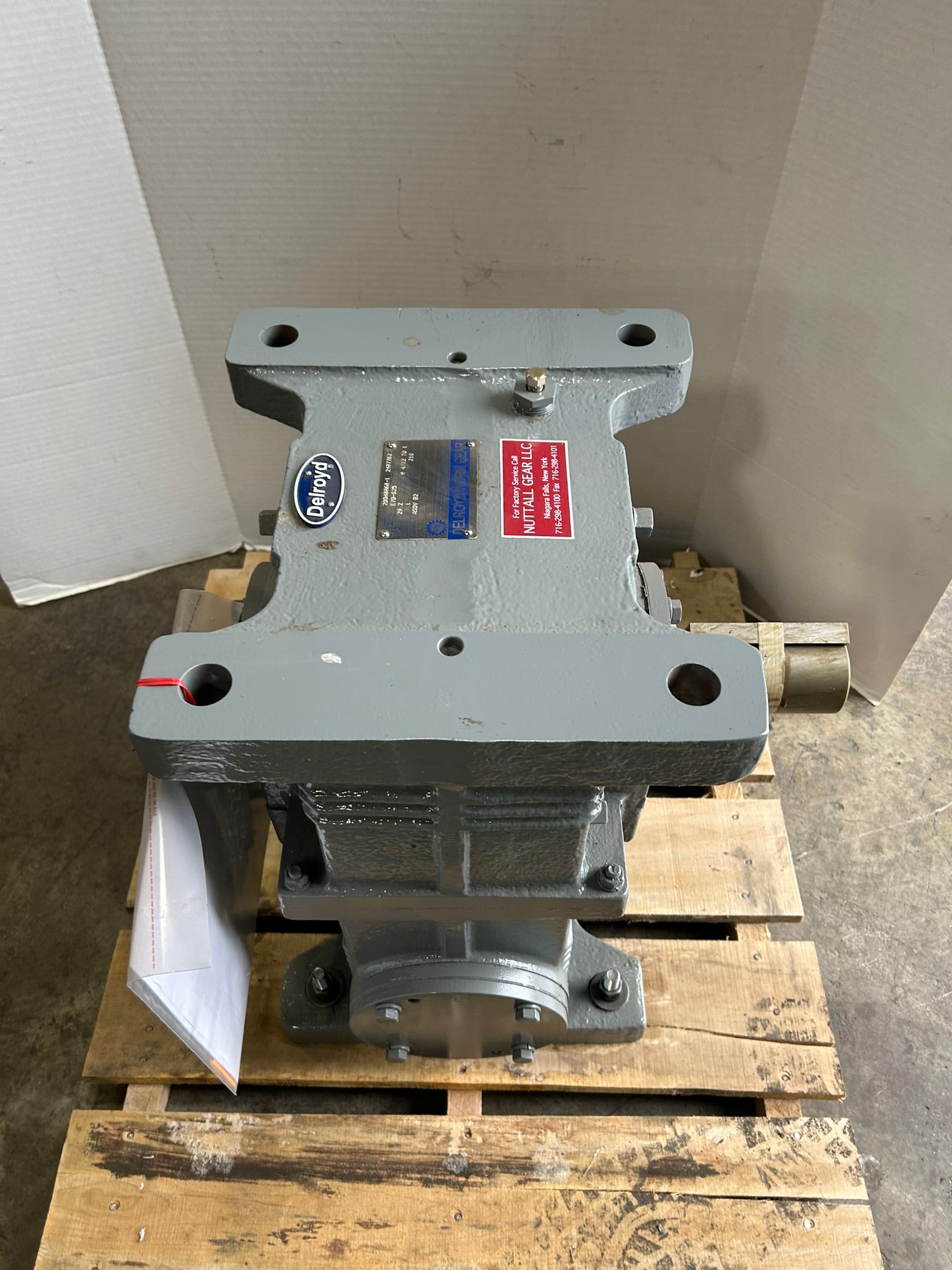 Delroyd E70-S25 Worm Gear Speed Reducer 29.2 HP 8 4/12 to 1 Ratio 1 SF 210 RPM