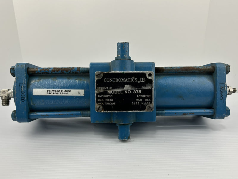 Contromatics 375 Pneumatic Valve Actuator 101-34-01 250 PSI 5625 In.-Lbs.