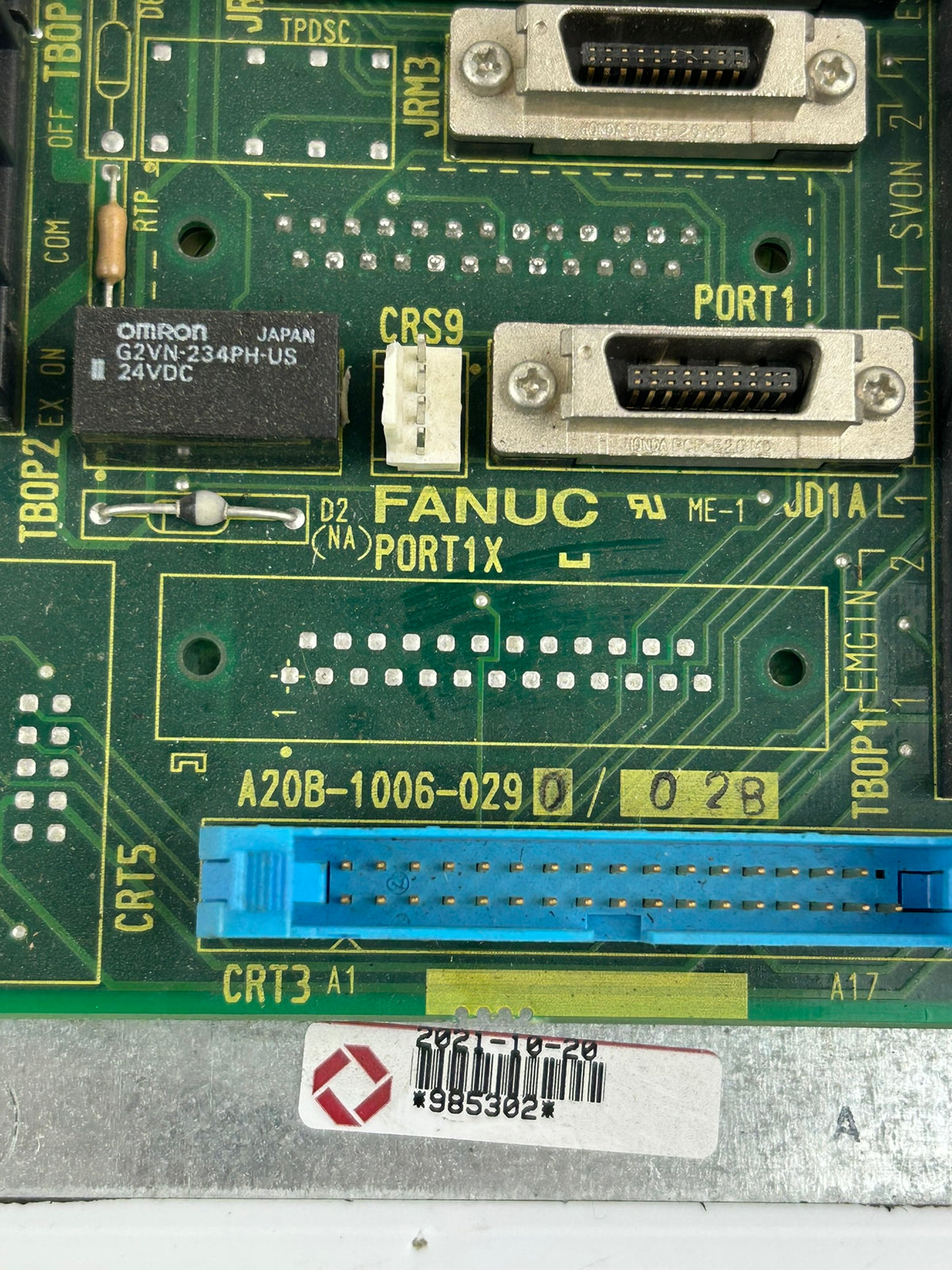 Fanuc A20B-1006-0290/02B Operator Panel Interface PCB CNC Circuit Board