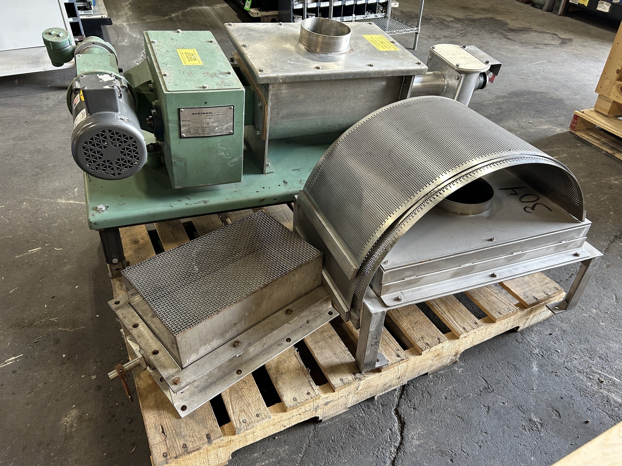 Acrison 105Z-G Metering Screw Feeder 1.58 - 0.75HP 15:1 Ratio FHM01206-311736