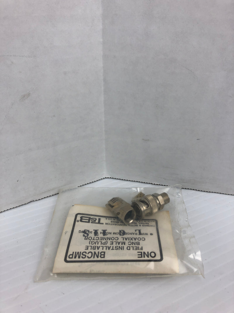 Thomas & Betts BNCSMP Versa-Tark BNC Male Coaxial Connector - Lot of 28