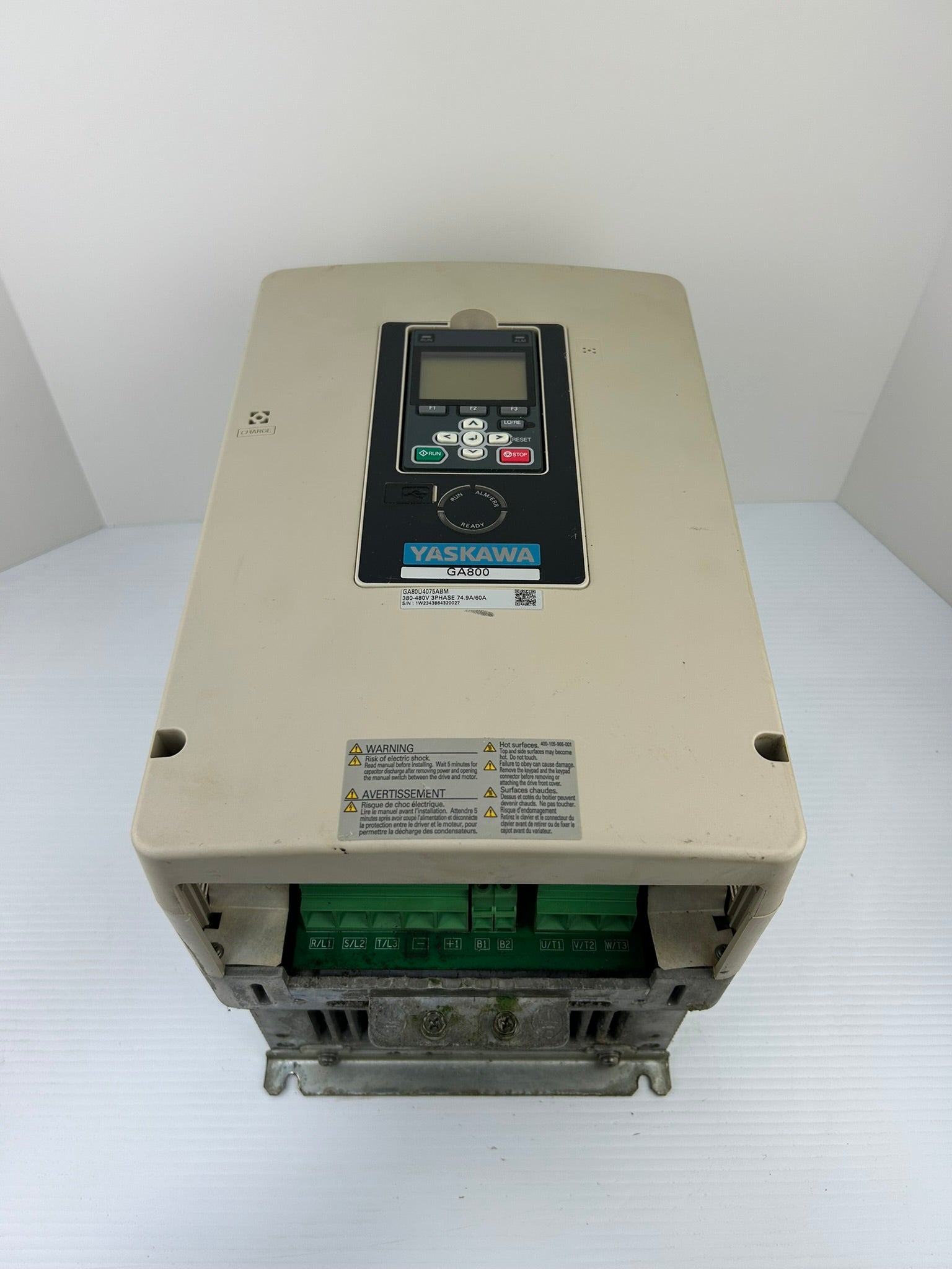 Yaskawa Electric CIPR-GA80U4075ABMA-AAAANA AC Industrial Drive Rev B GA800