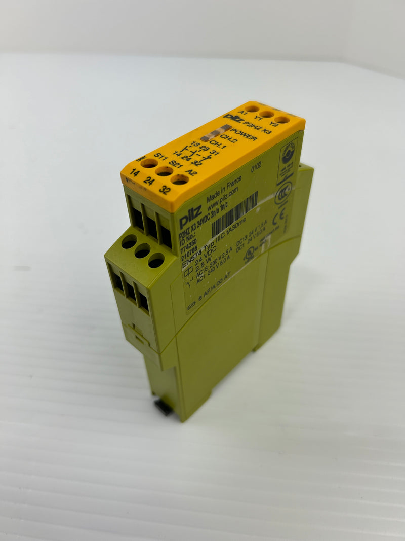 Pilz P2HZ X3 Safety Relay 24VDC 2n/o 1n/c 774350