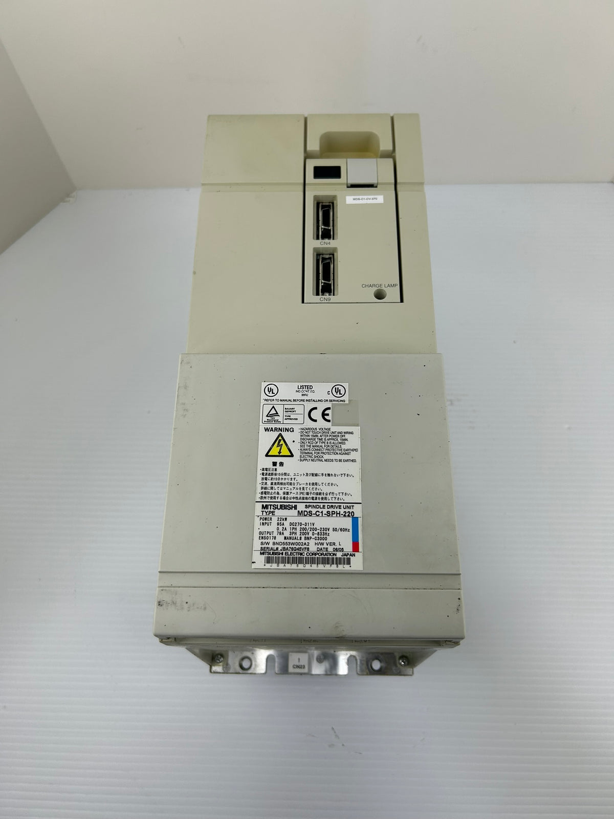 Mitsubishi MDS-C1-SPH-220 Spindle Drive 22kW 200V 3PH CNC Servo H/W Ver. L
