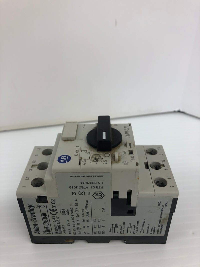 Allen-Bradley 140M-C2E-B40 Motor Protector Circuit Breaker Series C - Lot of 2