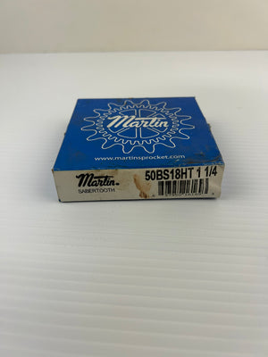 Martin 50BS18HT 1 1/4 Sprocket 1-1/4" Bore Size 18 Teeth