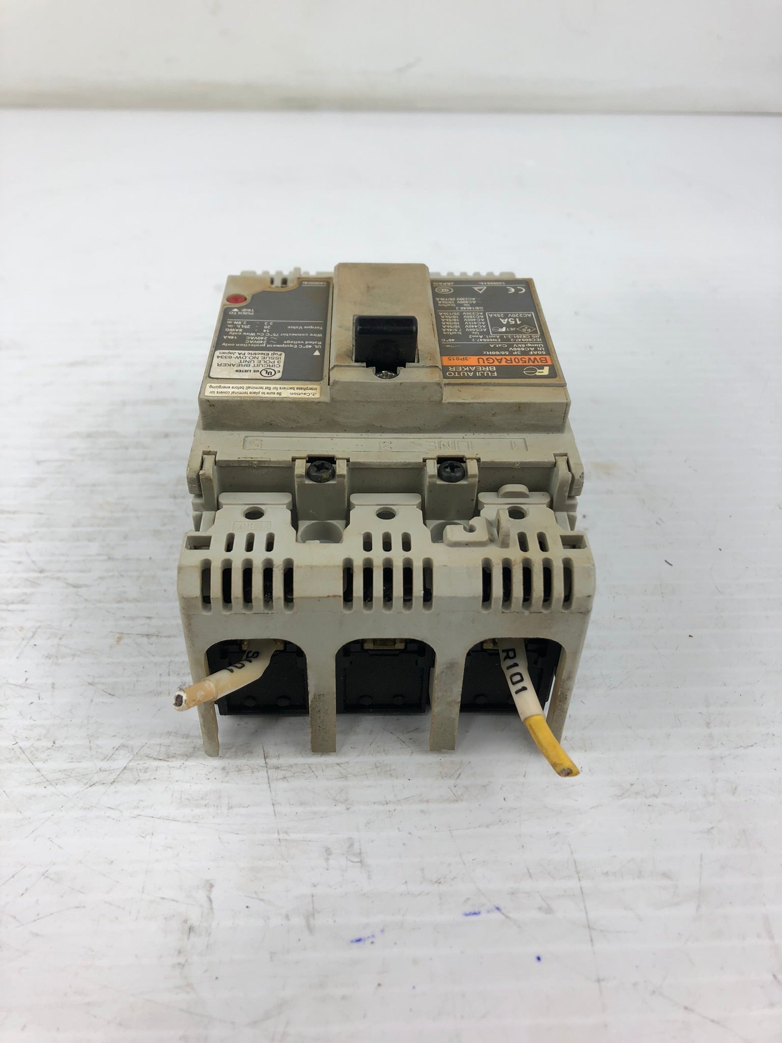 Fuji Electric BW50RAGU-3P015 Auto Circuit Breaker 15A 50/60Hz