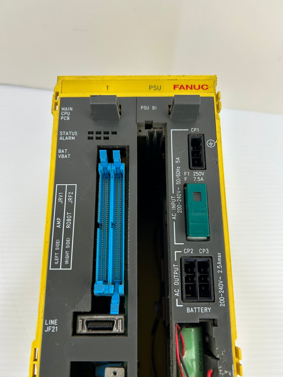 Fanuc A05B-2316-C107 2 Slot Backplane Rack R-J2 Controller PSU