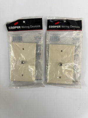 Cooper Wiring Flush Mount Video Jack 2072LA - Lot of 2