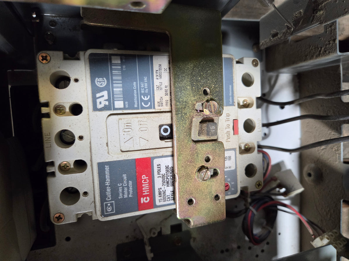 Allen-Bradley MCC Bucket 2113B Size 1 FVNR 15A Breaker 3HP 3PH 480V - No Door