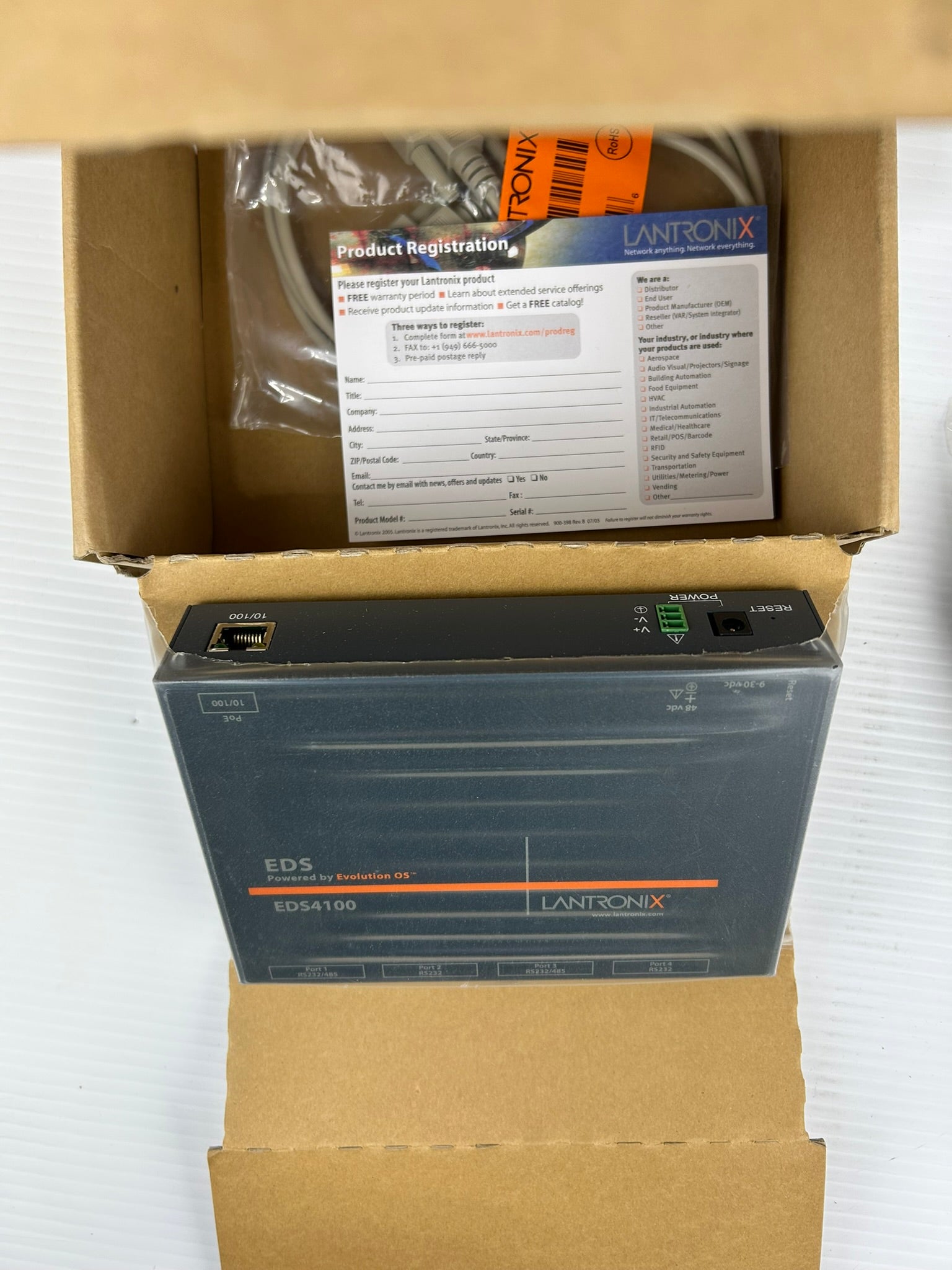 Lantronix ED41000P2-01 EDS Networking Device EDS4100 Rev F17