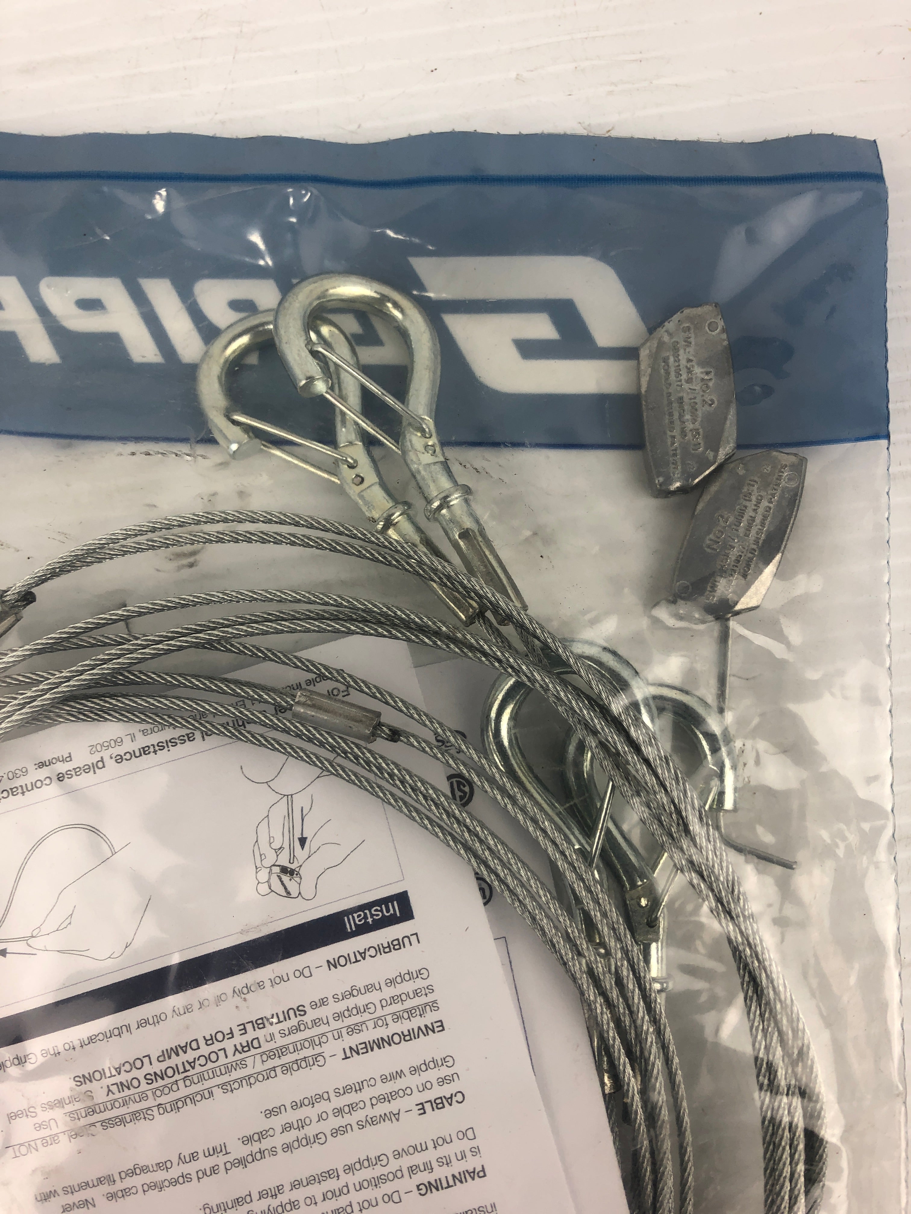 Gripple Y Fit Snap On Hook Size #2 10 FT 460MM 25-100LB YHF2-HG-10FT-460MM-2P