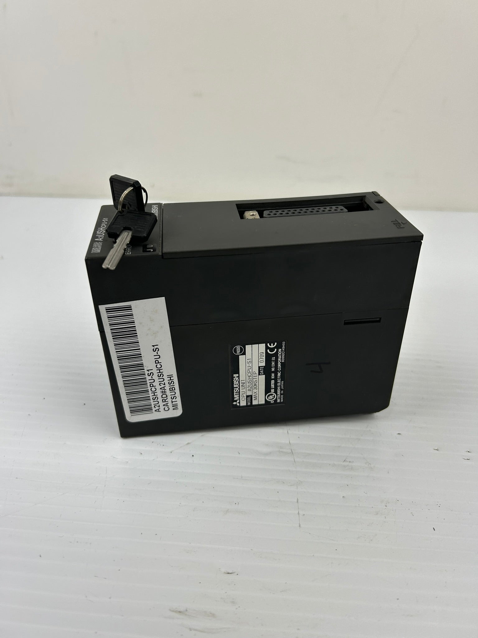 Mitsubishi A2USHCPU-S1 CPU Unit PLC Module 30K Step with 2 Keys