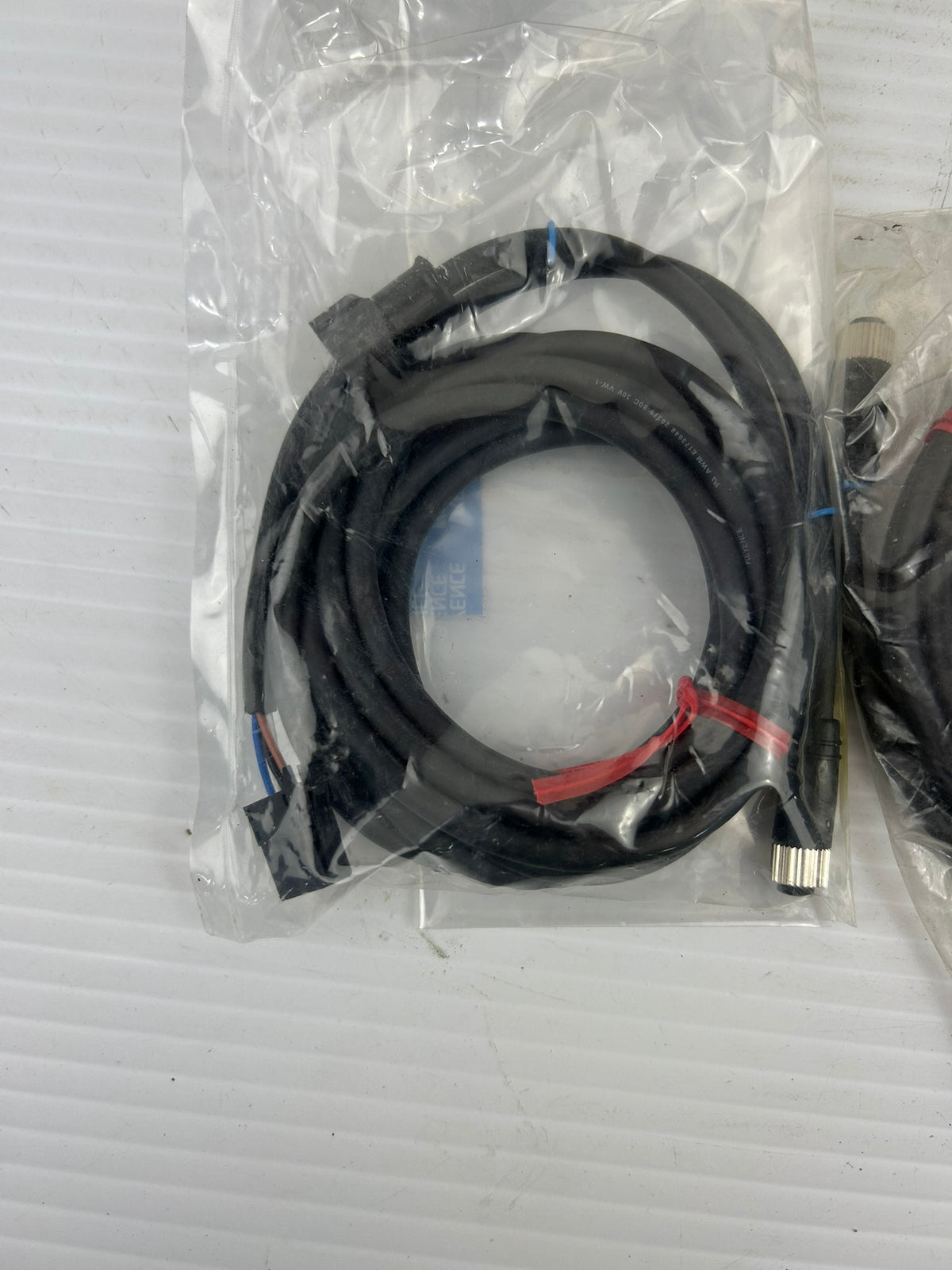 KEYENCE OP-87639 M12 Connector Cable 10M PR-G Photoelectric Sensor - Lot of 4