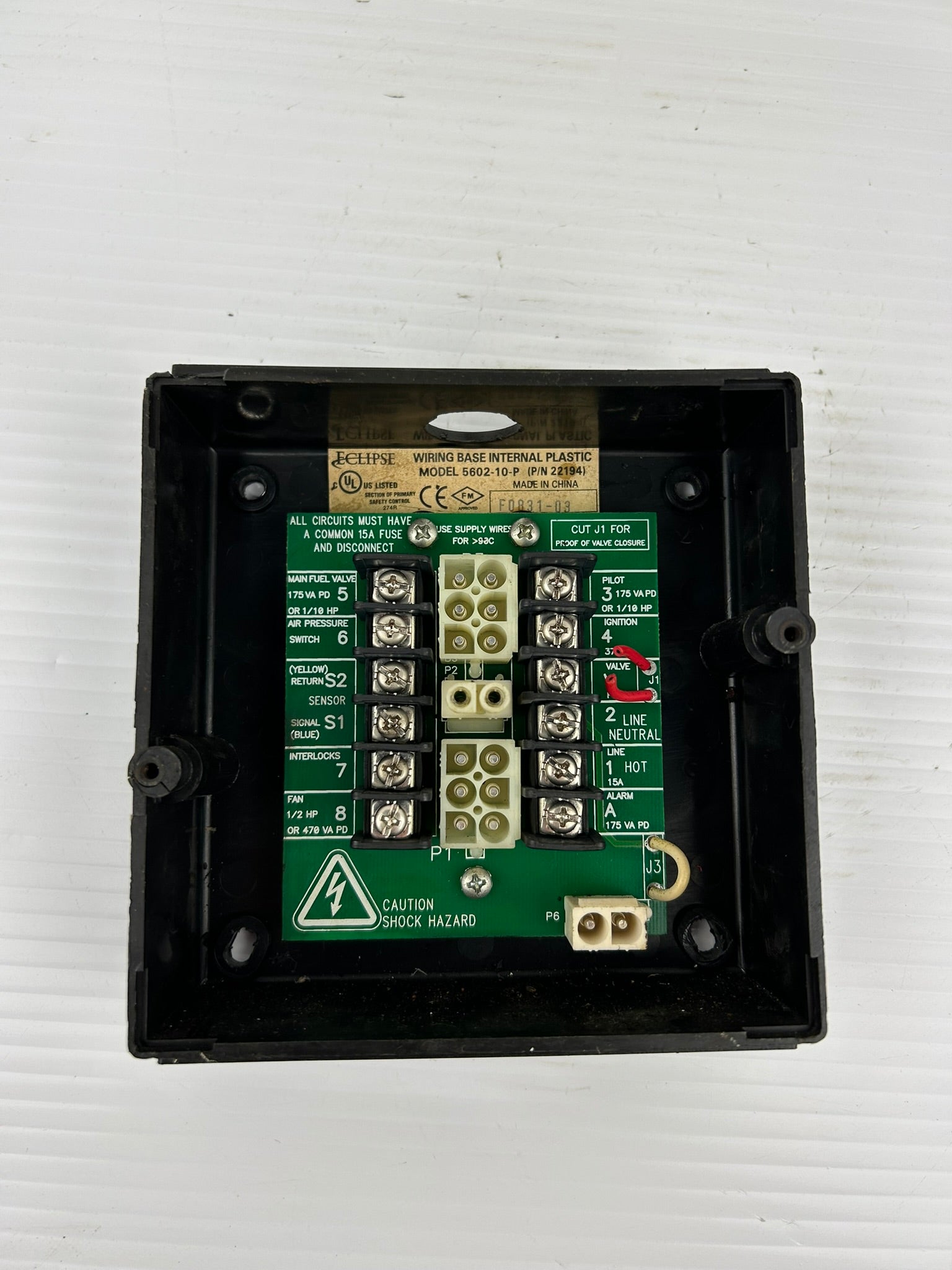 Eclipse 5602-10-P Internal Terminal Wiring Base 22194