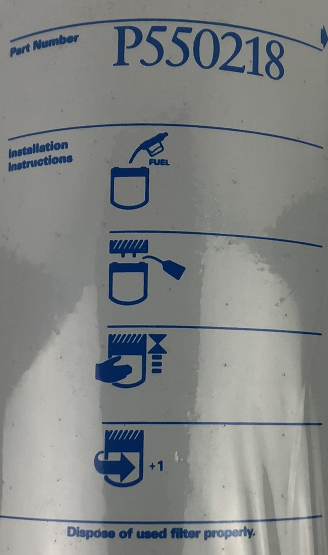 Donaldson P550218 Fuel Filter Spin-On Secondary