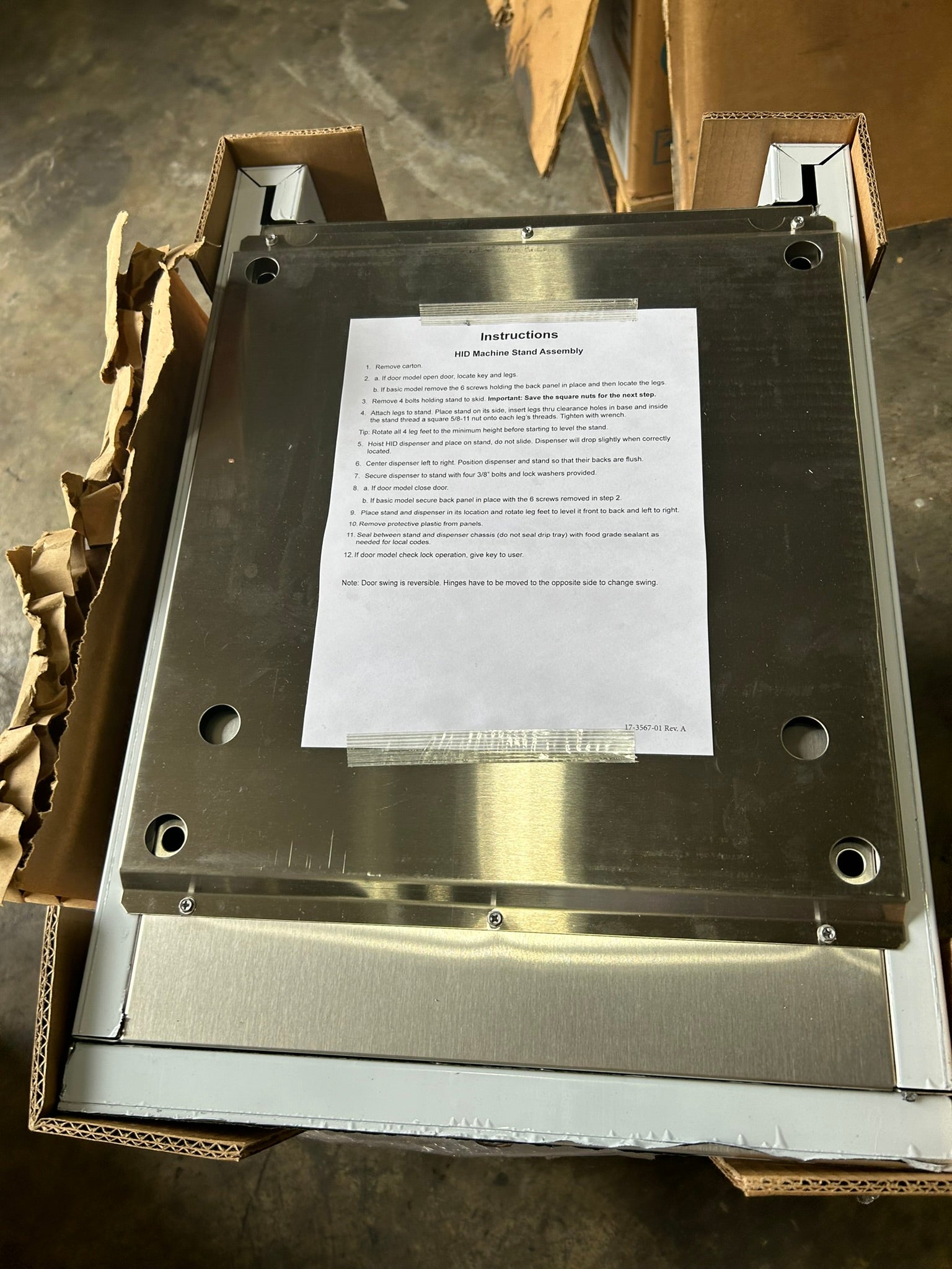 Scotsman HST16-A Ice Machine Stand for HID312 with Locking Door