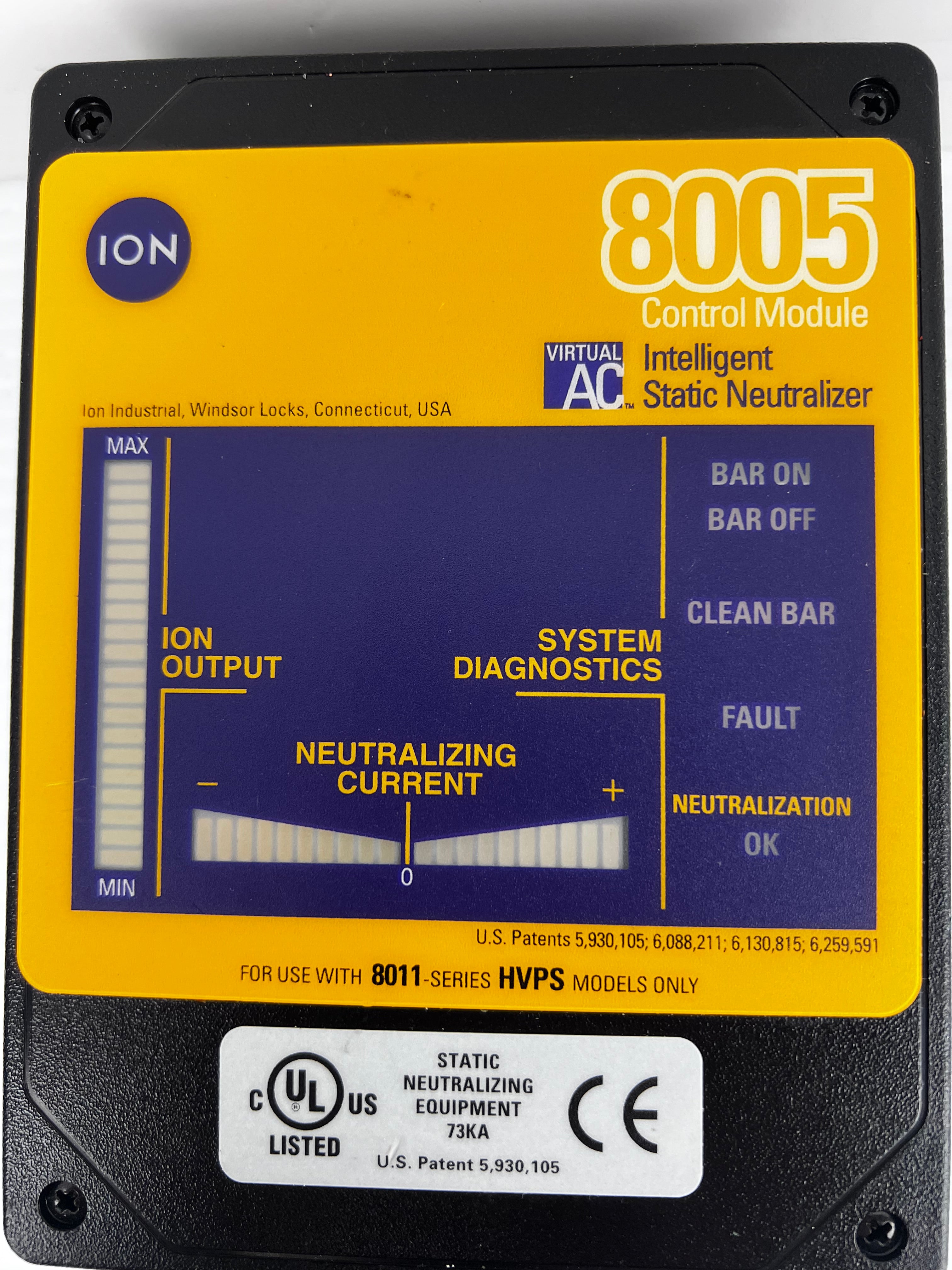 ION 91-8005 Intelligent Static Neutralizer 8005 Control Module Rev A 24VAC 0.6A