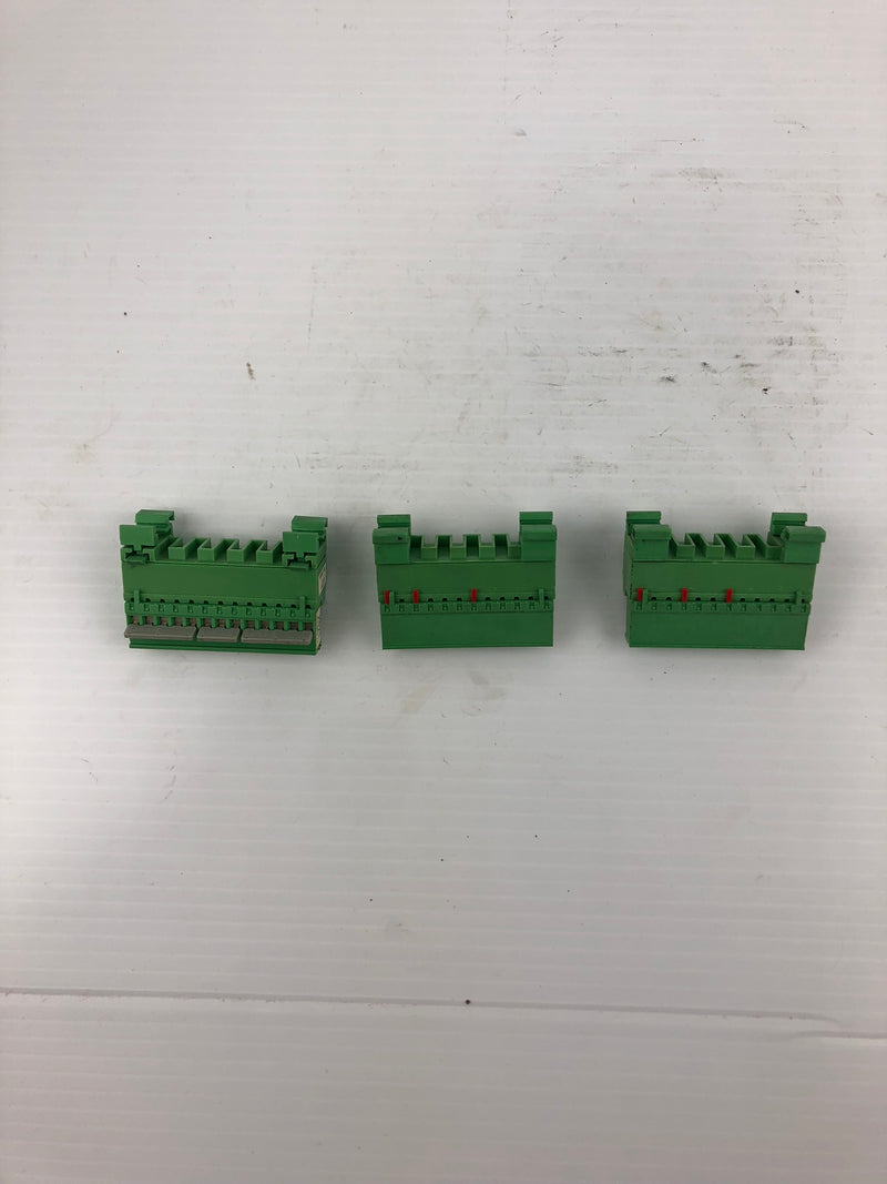 Phoenix Contact MSTBVK2.5-5.08 Connector MVSTB 2.5-5.08 (Lot of 3)