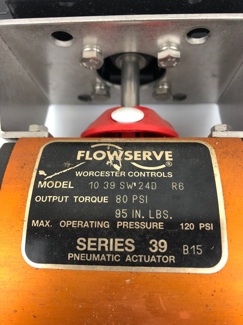 Flowserve Worcester Controls 10 39 SW 24D R6 Actuator Series 39 WNWS2AAU2PE28