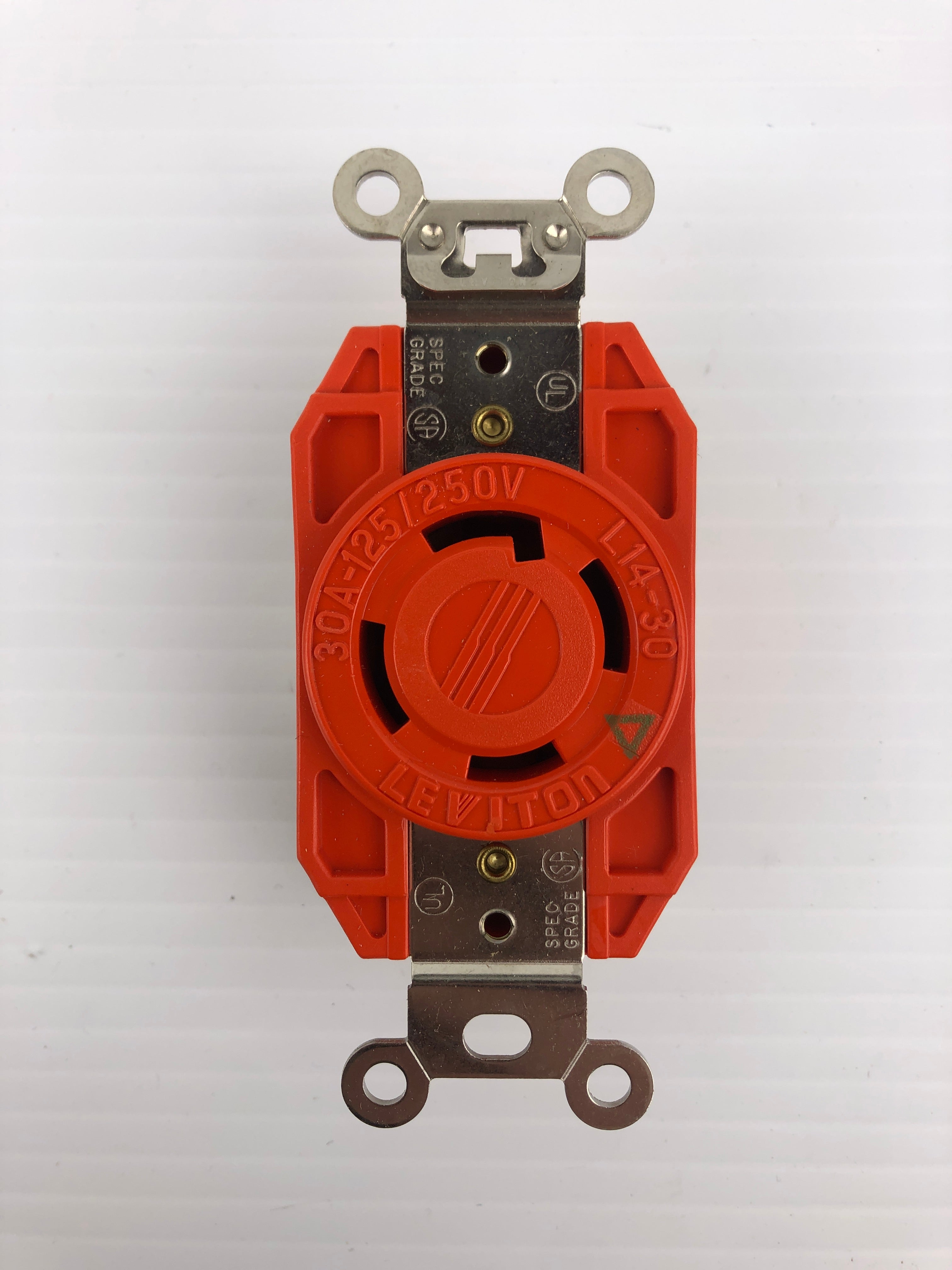 Leviton 2710-IG Orange Locking Receptacle 125/250V 30A - Lot of 2