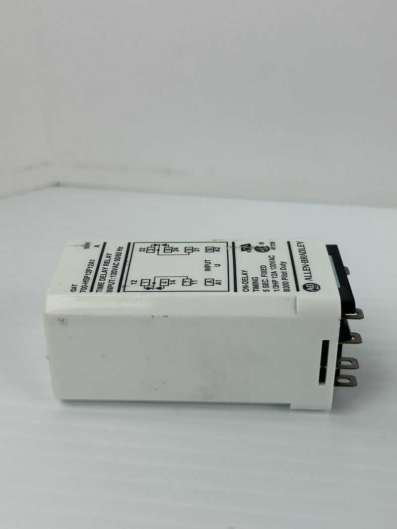 Allen-Bradley 700-HSF12F12A1 Time Delay Relay Ser A 120VAC