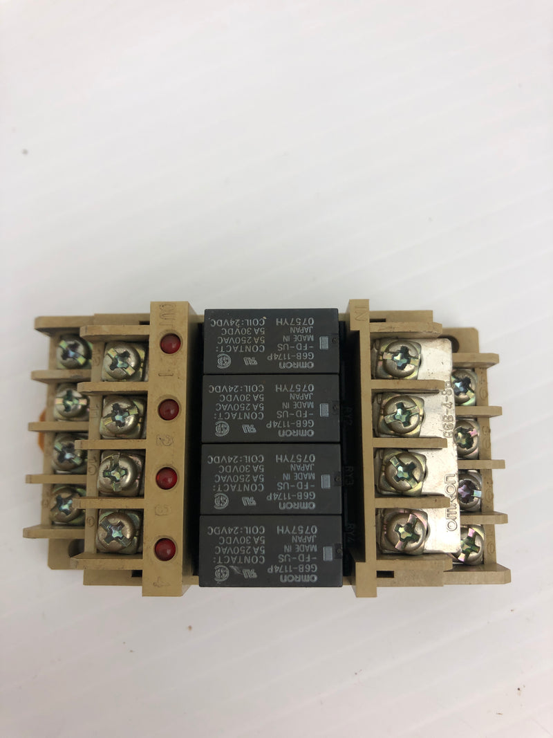 OMRON G6B-47BND Terminal Block 5A 250VAC Coil 24VDC