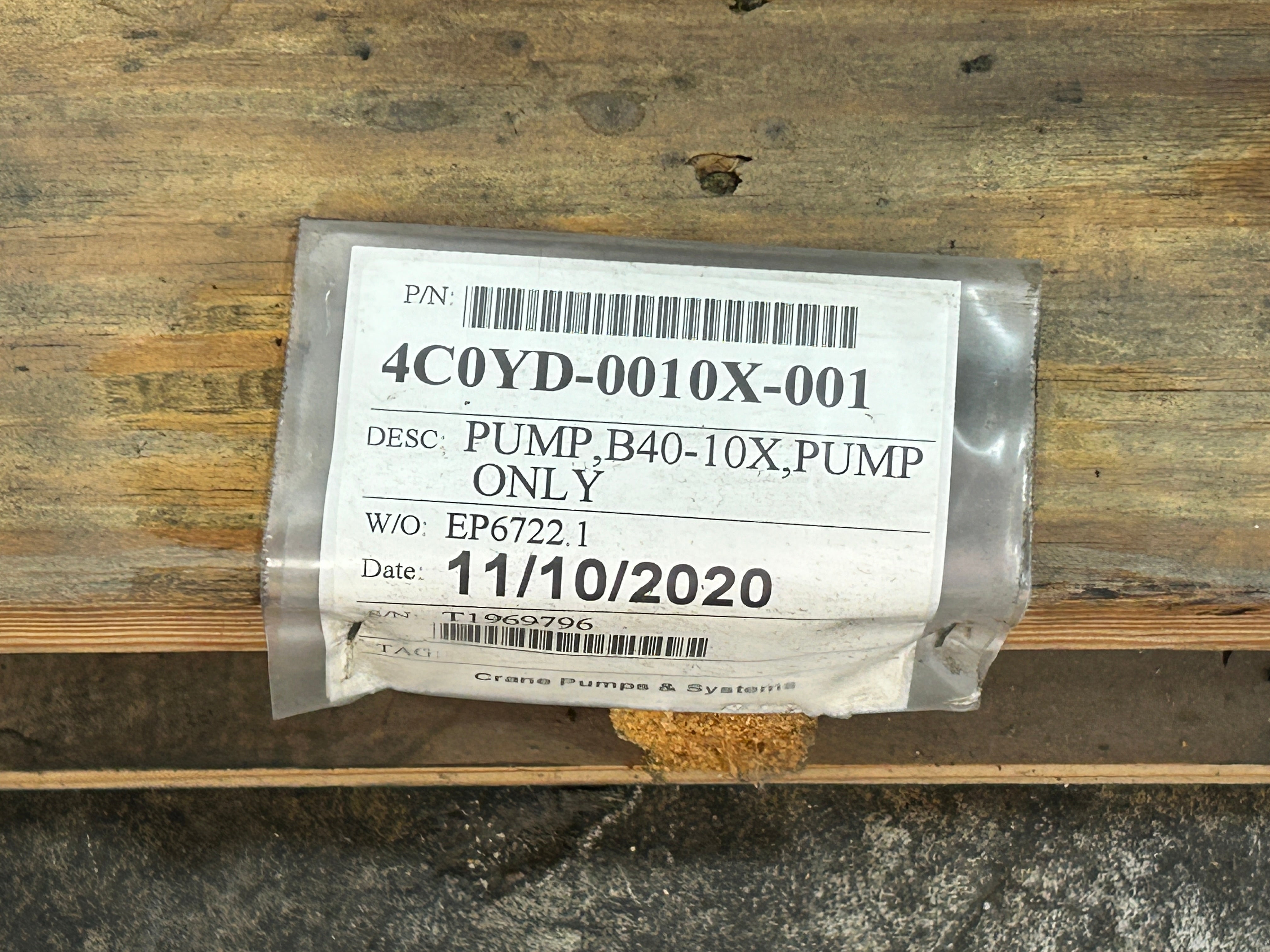 Crane Pumps Crown B40-10X End Suction Centrifugal Pump 4COYD-0010X-001