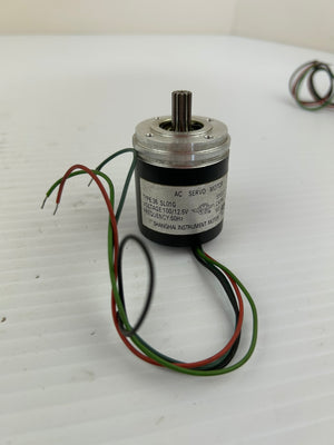 Shanghai Instrument Motor Type 36 SL01G AC Servo Motor 100/12.5V 50Hz 1200 RPM