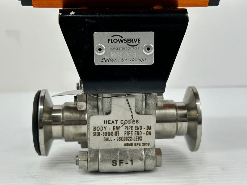 Worcester Controls Flowserve 15F39SN6 R7 Pneumatic Actuator Valve 120 PSI