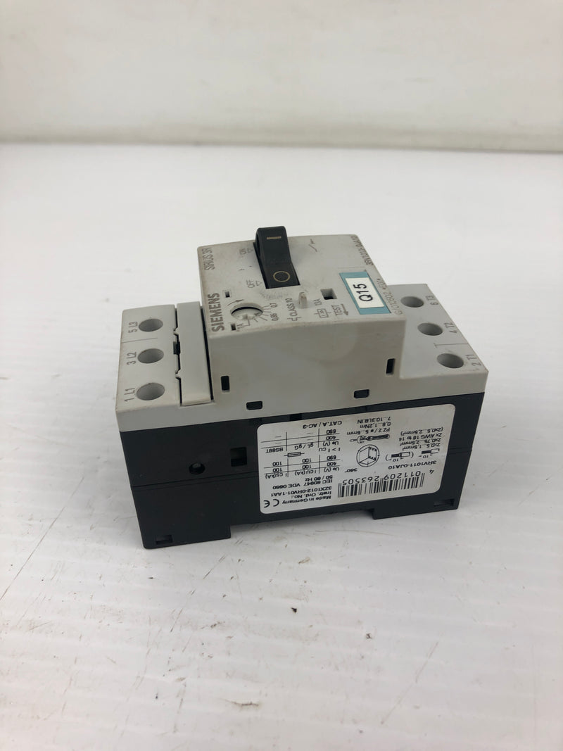 Siemens 3RV1011-0JA10 Circuit Breaker Sirius 3R
