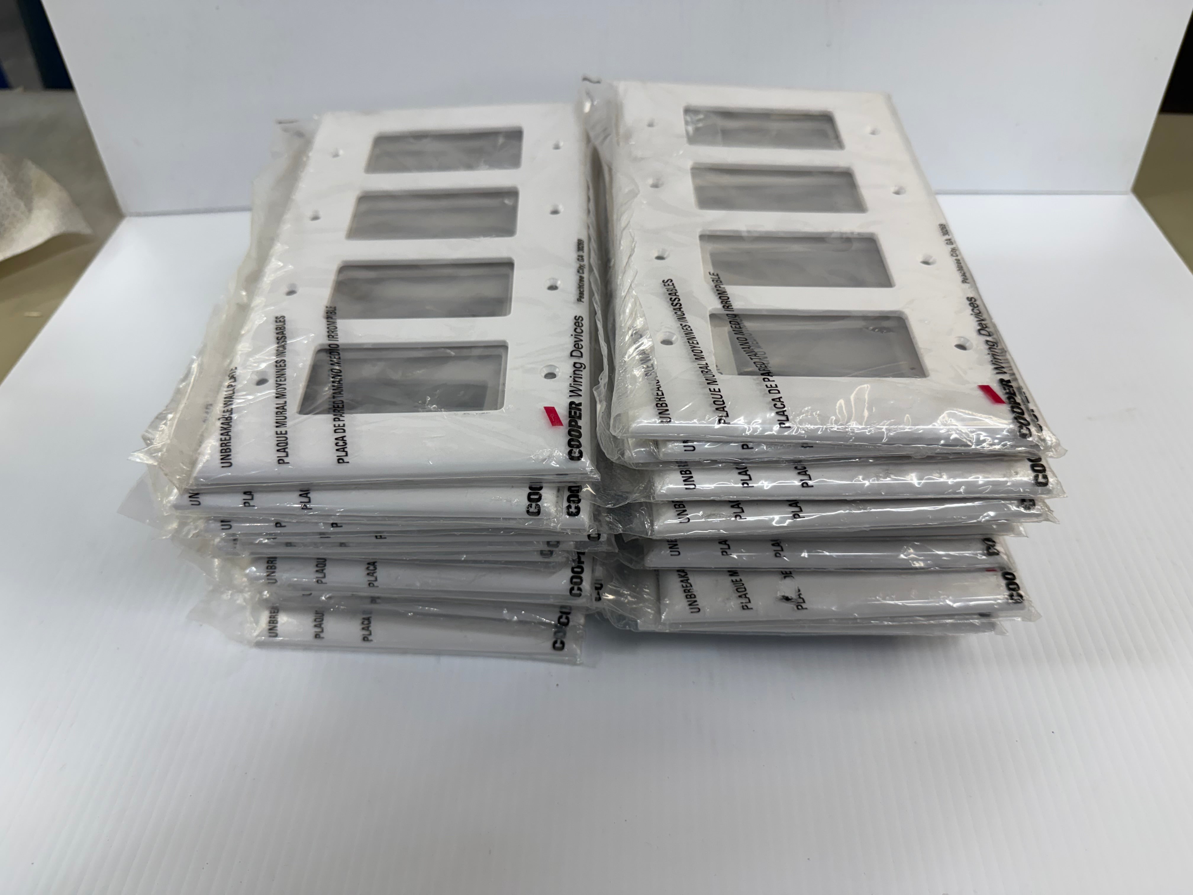 Cooper Wiring 4-Gang Rocker Wallplate Lot of 19 PJ264W