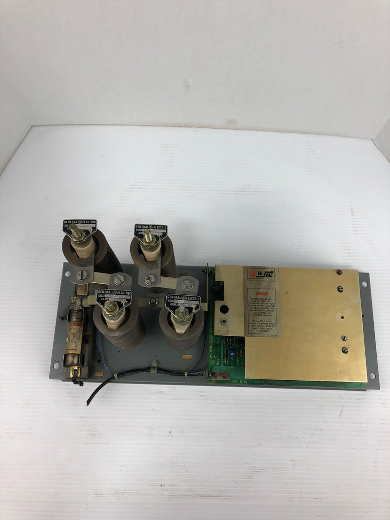 General Electric 3N2100MD104H1 PC Board with 4 Resistors C2B33 .33Ω