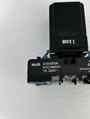 ISSC 1230-1-D-C Control Relay 90-140VAC 1A With NAIS AT8-DF8K Base 250V 7A