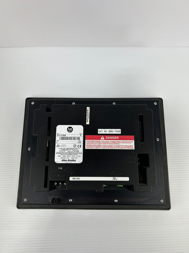 Allen-Bradley 2711-T10G8 PanelView 1000 Touch Screen Module Ser A Rev L 10"