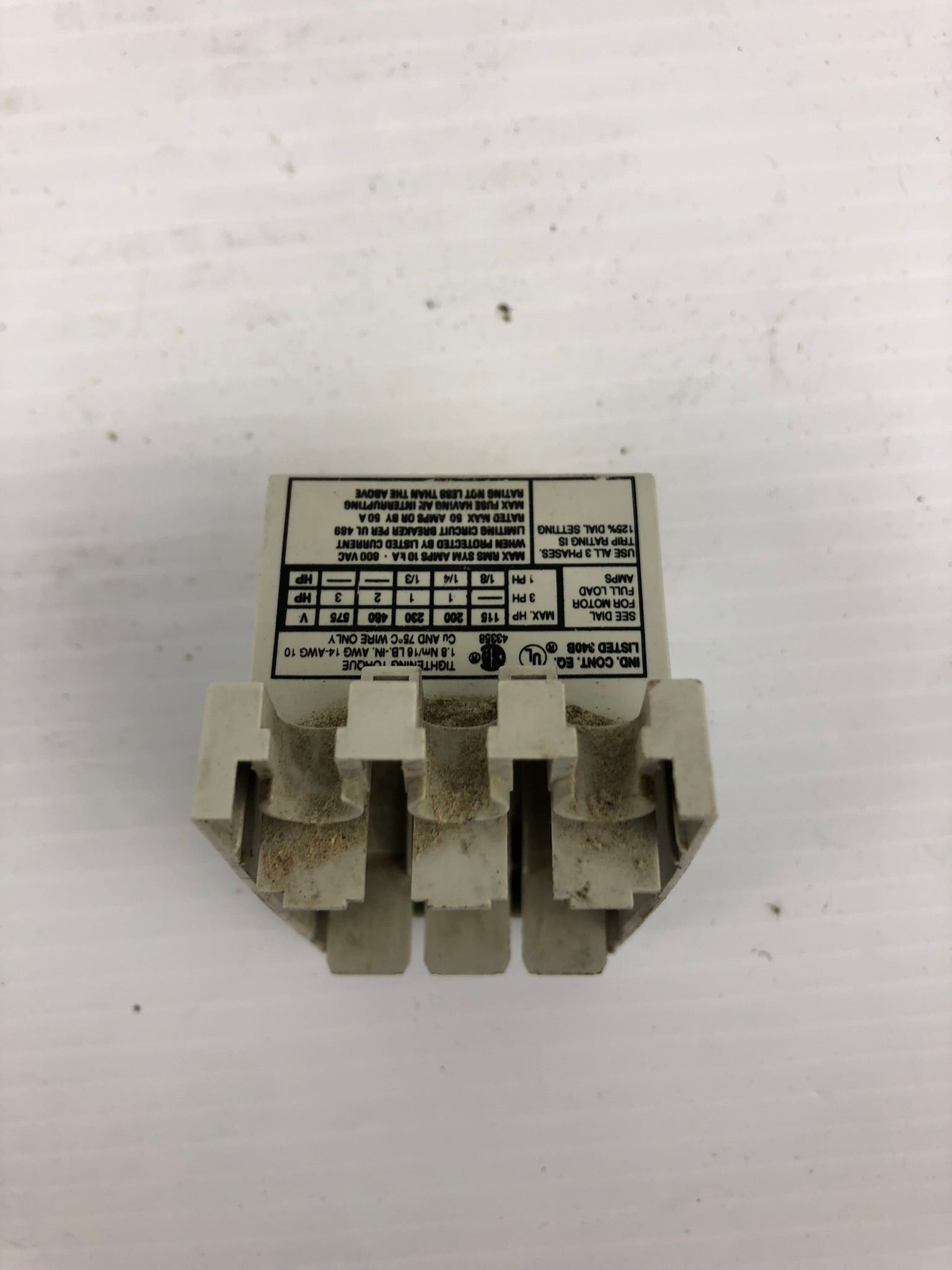 Allen Bradley 140-MN-0400 Motor Starter Replacement Top Cover Only
