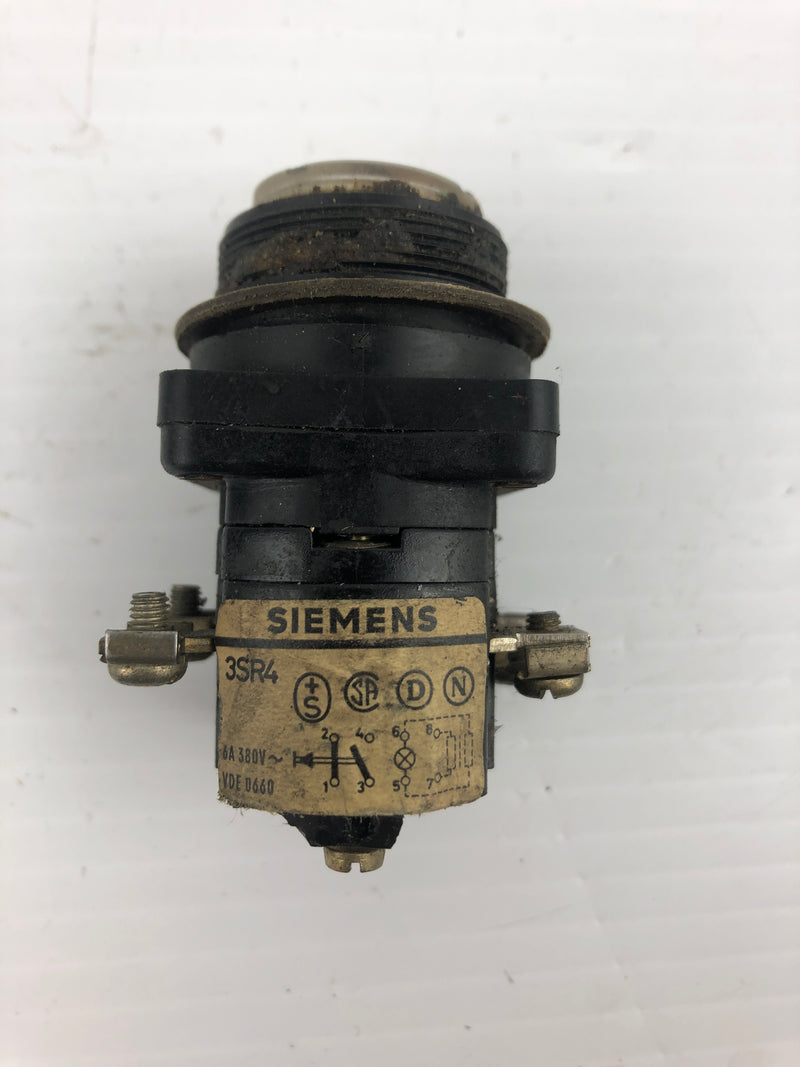 Siemens 3SR4 Push Button Arrow 6A 380V Short