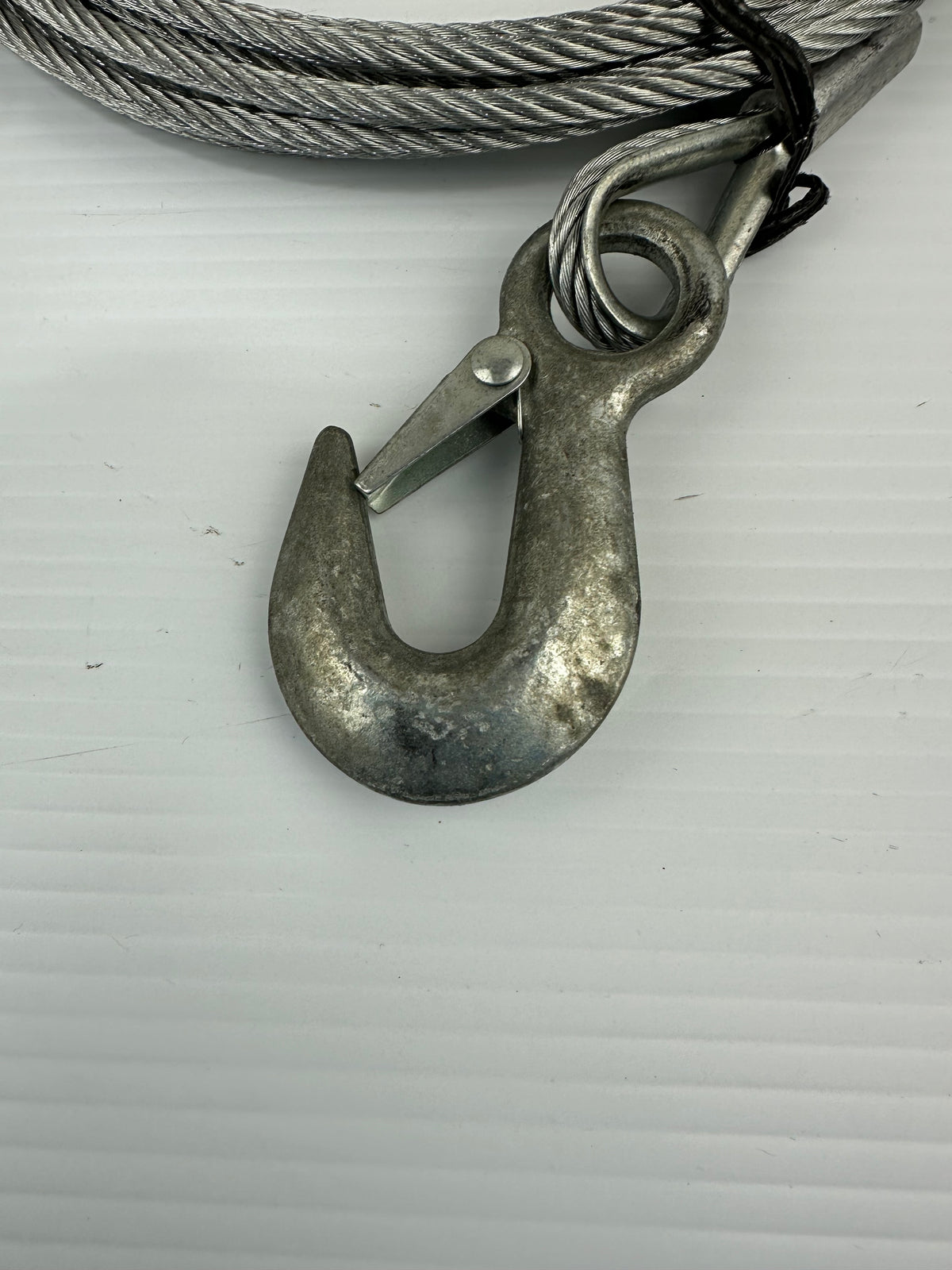 Boat Trailer Winch Cable 7/32 with Hook 25' Long Steel