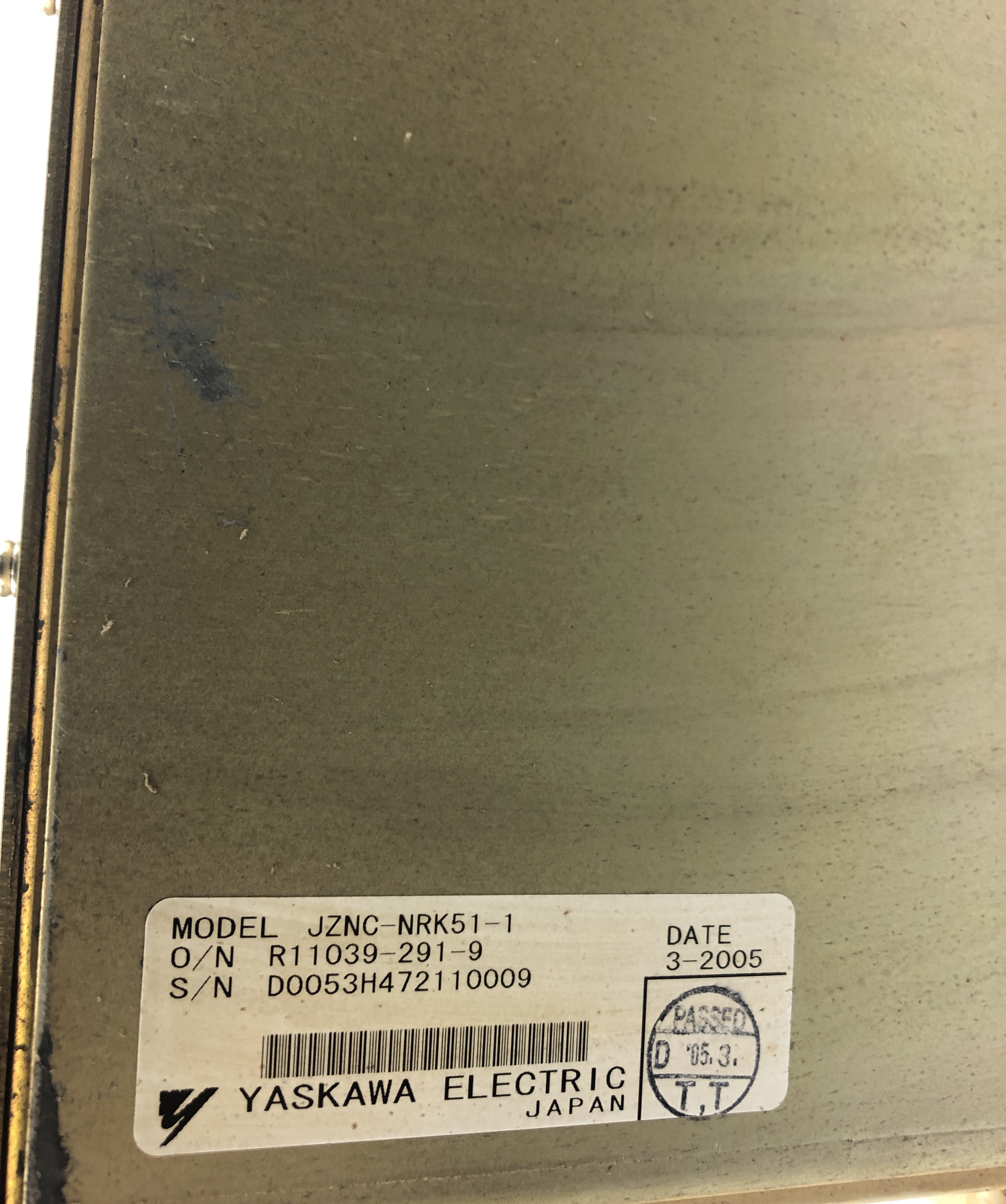 Yaskawa Electric JZNC-NRK51-1 Control Chassis Rack Power Supply Unit CPS-420F