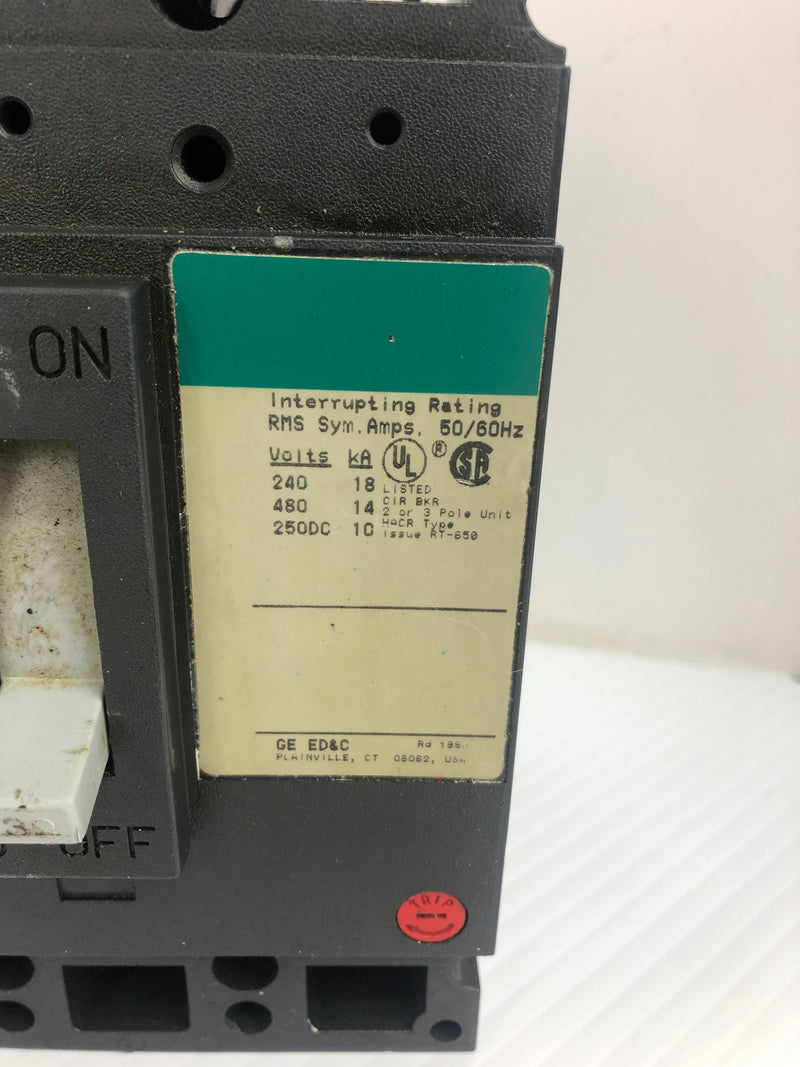 General Electric TED134030 Industrial Circuit Breaker 30A 3P 50/60Hz