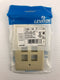 Leviton 100-41080-6IP Ivory Single Gang Wall Port 6P - Box of 25