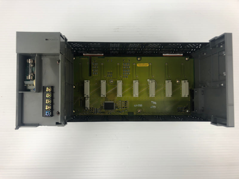 Allen Bradley 1746-A7 7-Slot PLC Rack SLC500 with 1746-P1 Power Supply - No Door