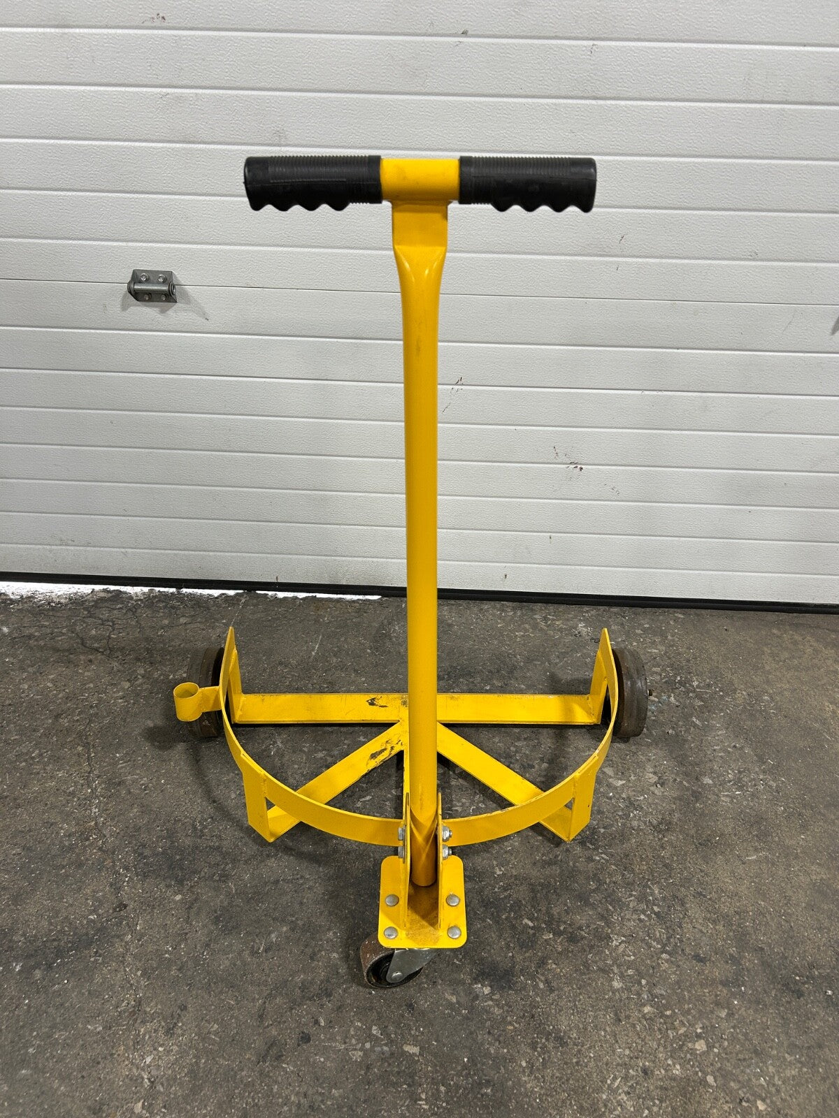 55 Gallon Drum Dolly Low Profile Barrel Handling Equipment Yellow Metal Cart