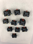Telemecanique ZB2-BE102 Contact Block - Lot of 12
