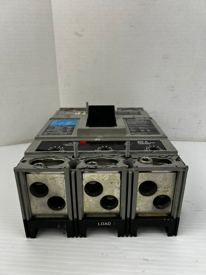 Siemens JD63F400 Circuit Breaker Sentron Series Type: JD6-A 600V 400A 3P 50/60Hz