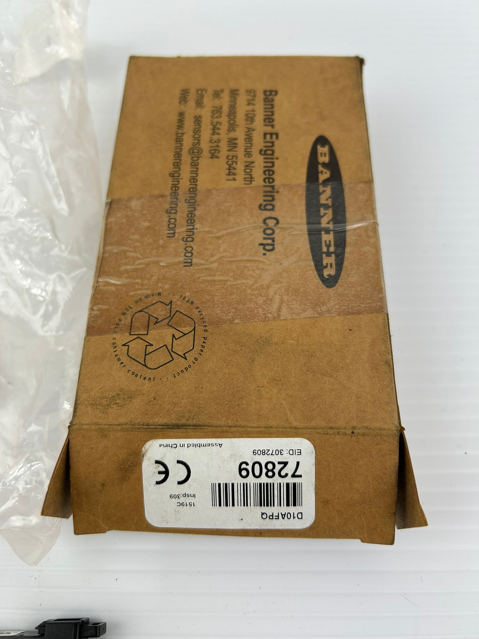 Banner D10AFPQ Fiber Optic Photoelectric Sensor Amplifier 10-30VDC 72809