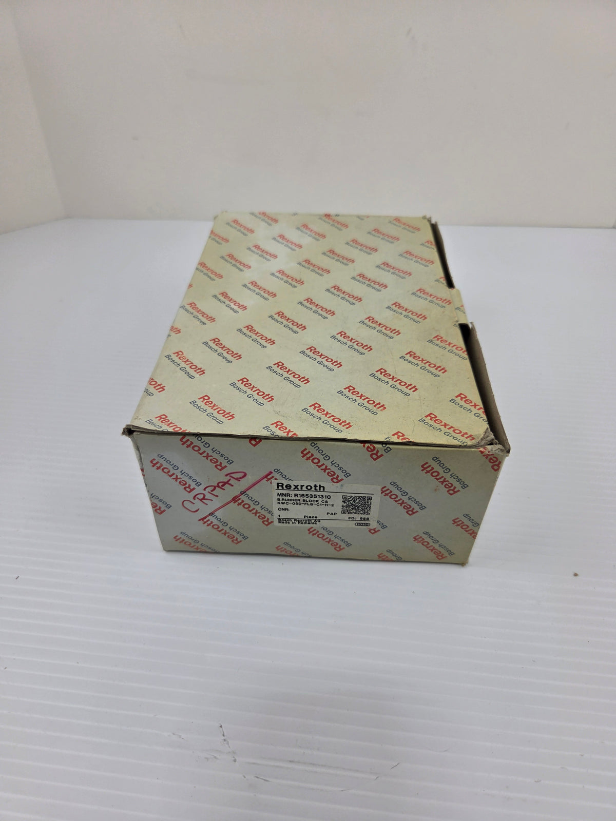 Rexroth R165351310 Linear Slider Guide Rail Ball Runner Block KWC-055-FLS-C1-H-2