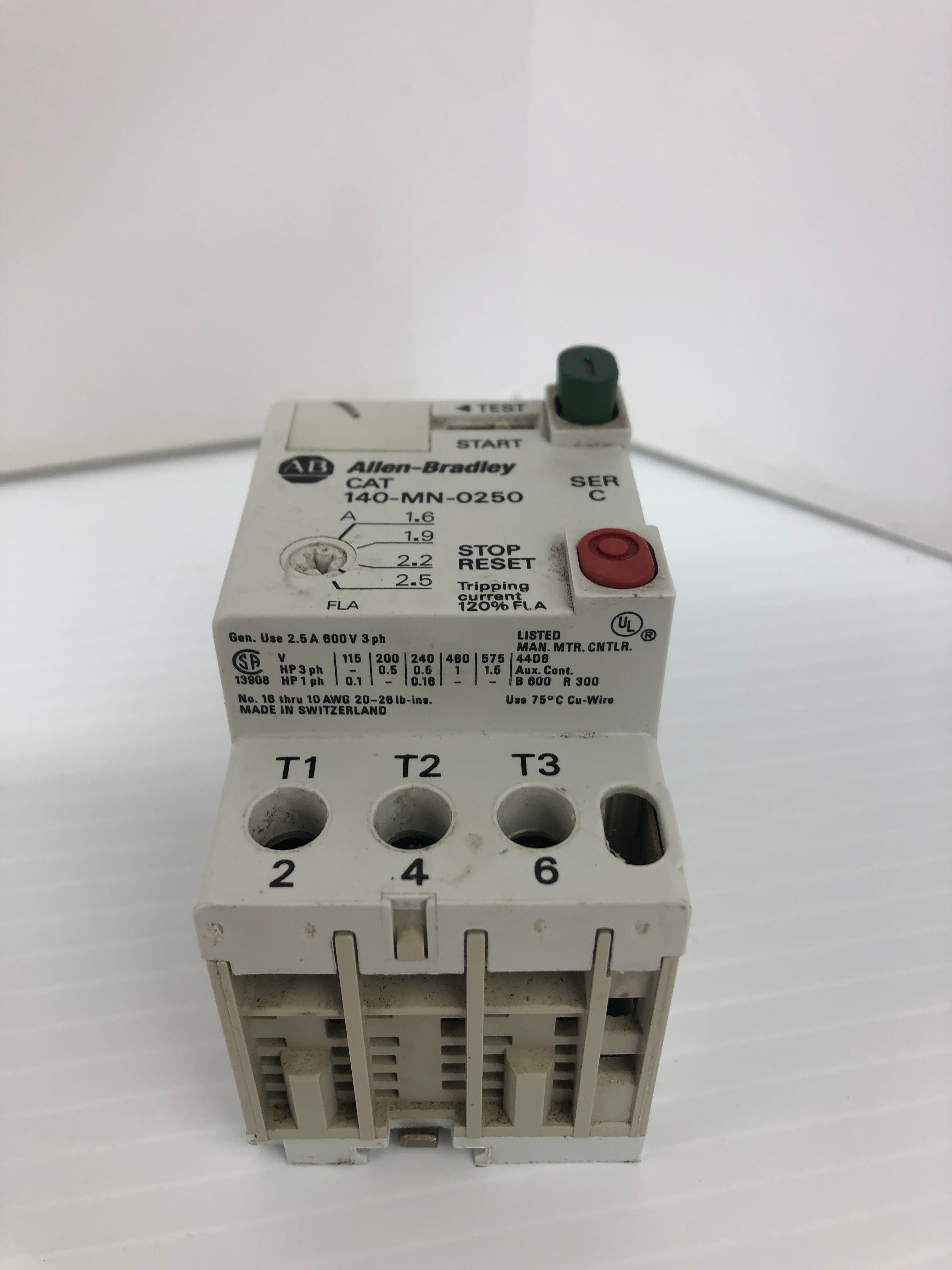 Allen-Bradley 140-MN-0250 Motor Starter Ser. C - Lot of 2