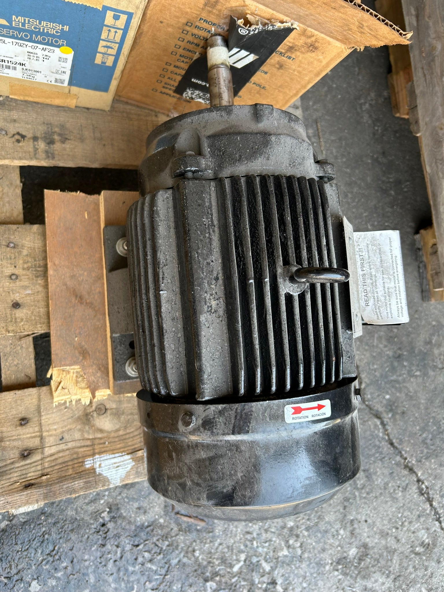Dayton LTDH23TC-E 5HP 3PH TEFC Electric Motor 230/460V 3450RPM 184JM