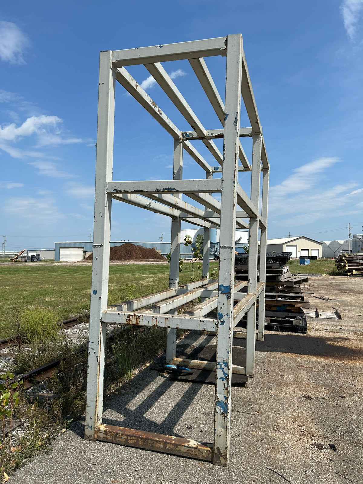 Heavy Duty Industrial Metal Stock Pipe 3-Tier Storage Rack 13' L x 44" W x 118"H